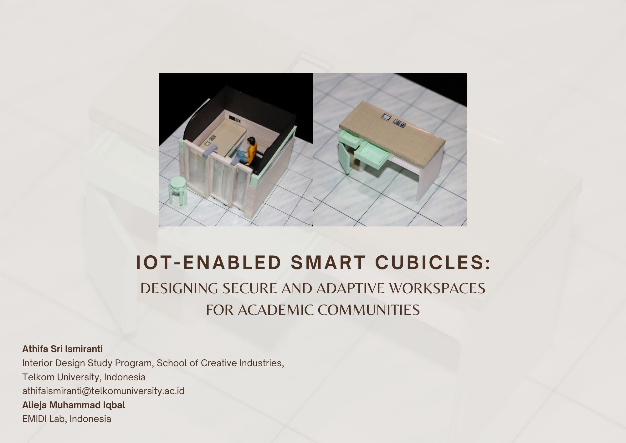 IoT-Enabled Smart Cubicles: Designing Secure and Adaptive Workspaces for Academic Communities